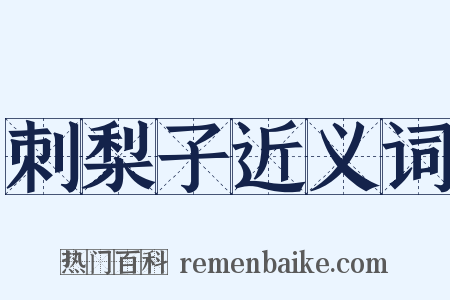 刺梨子近义词是什么意思的图片